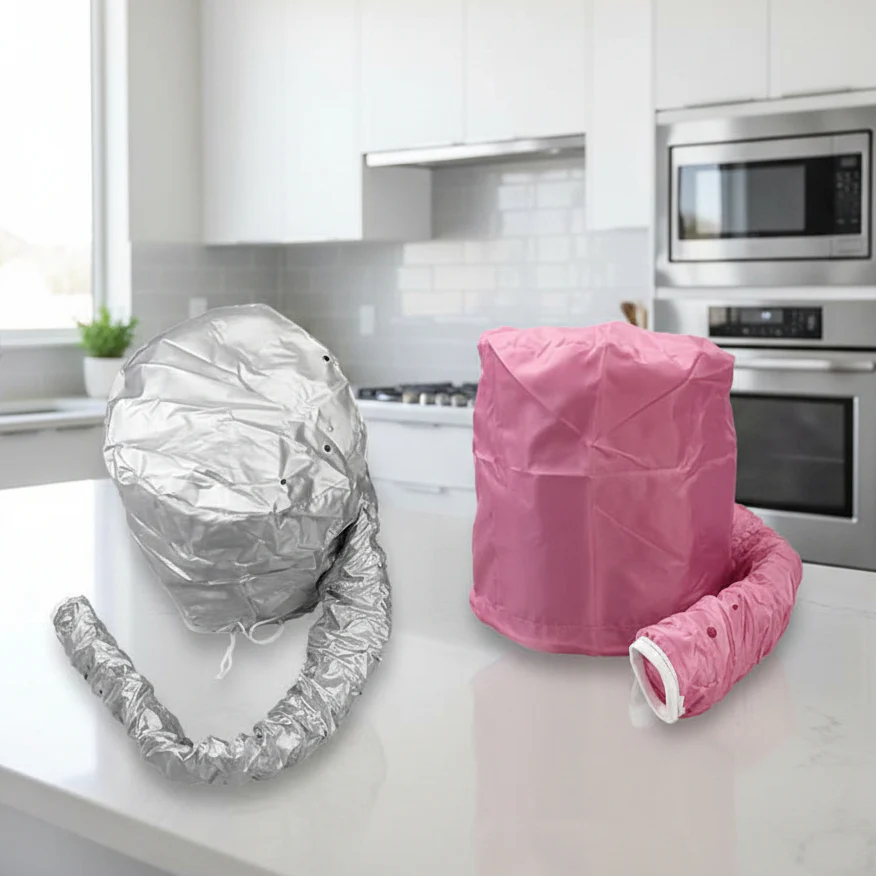 QuickDry - Set of 2 hairdryer caps | Fast & gentle drying for home & travelling