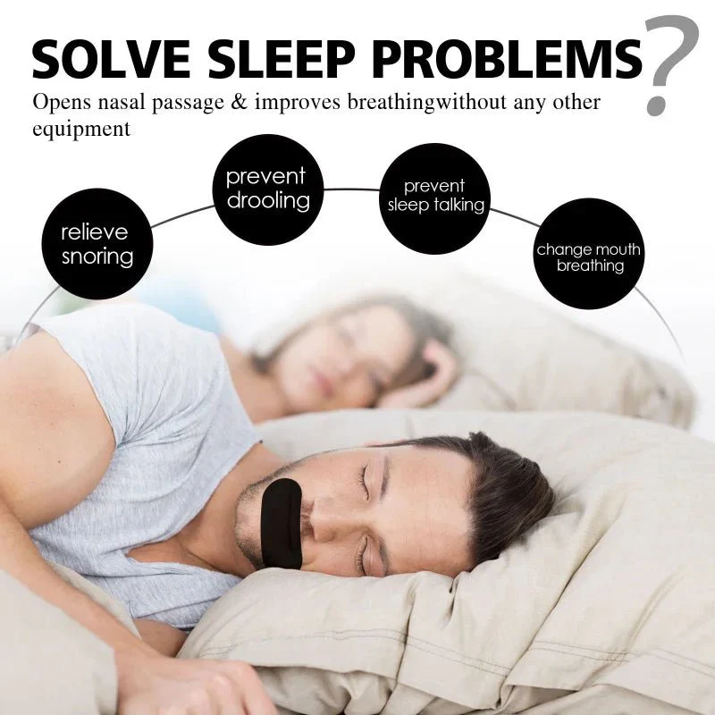 QUIETNITE – 100 Pieces Mouth Strips for Sleep, Anti-Snoring Solution, Nasal Breathing - Image 3