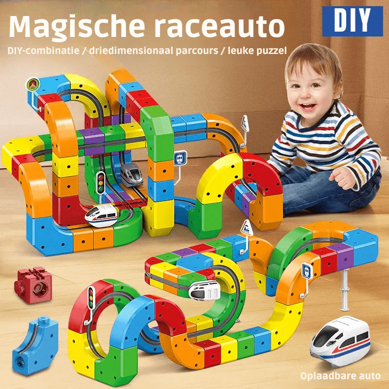 RAILBUILD – 3D Railway Construction Kit for Children with Rechargeable Locomotive - Image 6