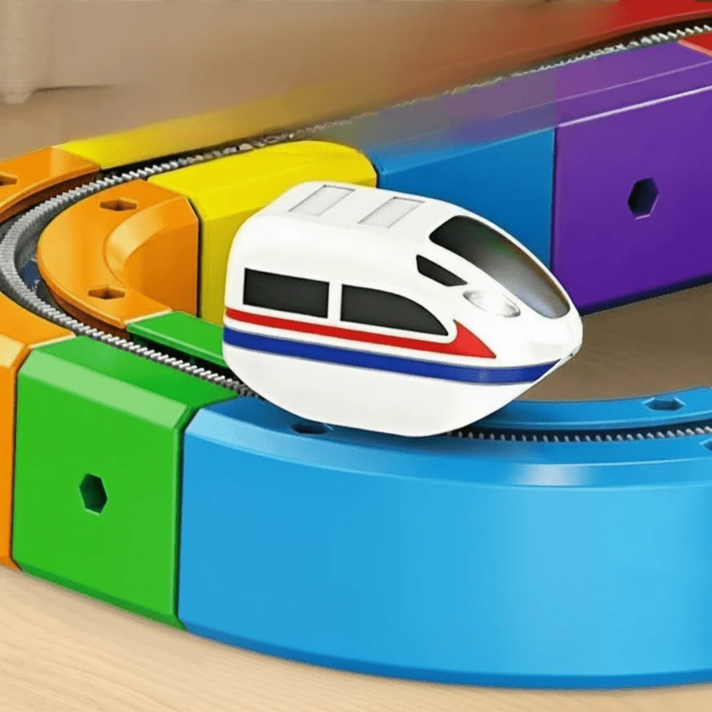 RAILBUILD – 3D Railway Construction Kit for Children with Rechargeable Locomotive - Image 8