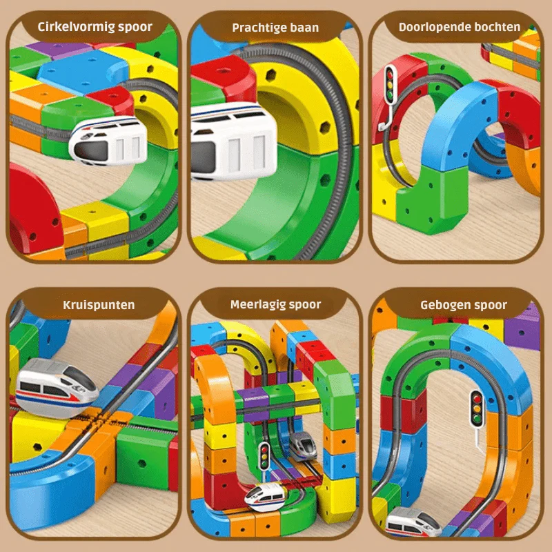RAILBUILD – 3D Railway Construction Kit for Children with Rechargeable Locomotive - Image 9