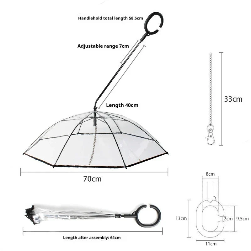 Rainguard Umbrella - Transparent umbrella for dogs - Image 4