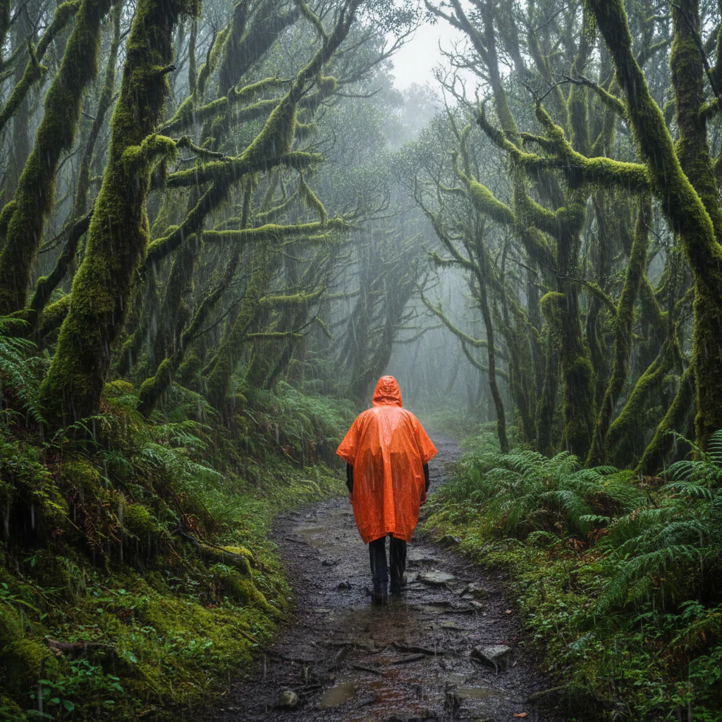 RainShield Poncho - Reusable emergency rain poncho with hood for outdoor protection - Image 4