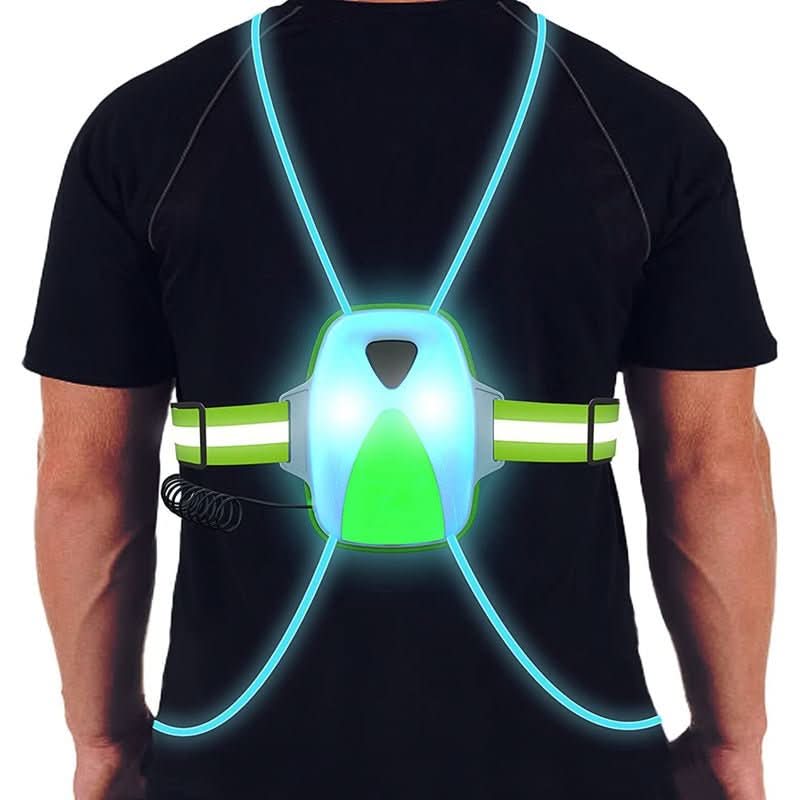 ReflectGlow LED Safety Vest - Adjustable luminous waistcoat for jogging & outdoor activities - Image 5