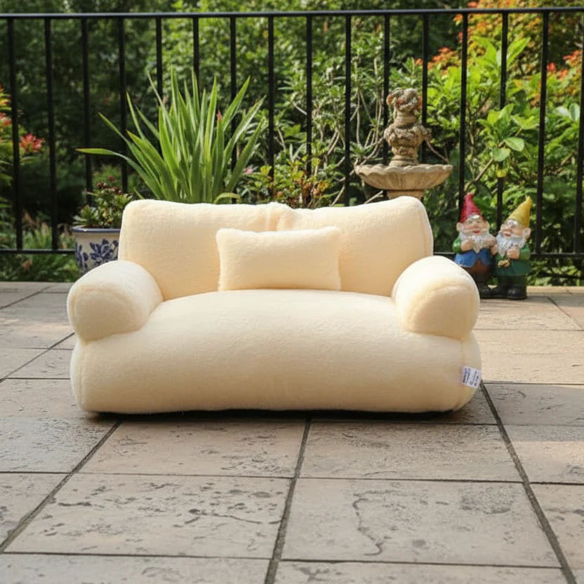 RELAXPAWS LOUNGER – Ergonomic Pet Sofa with Raised Edge & Washable Cover - Image 2
