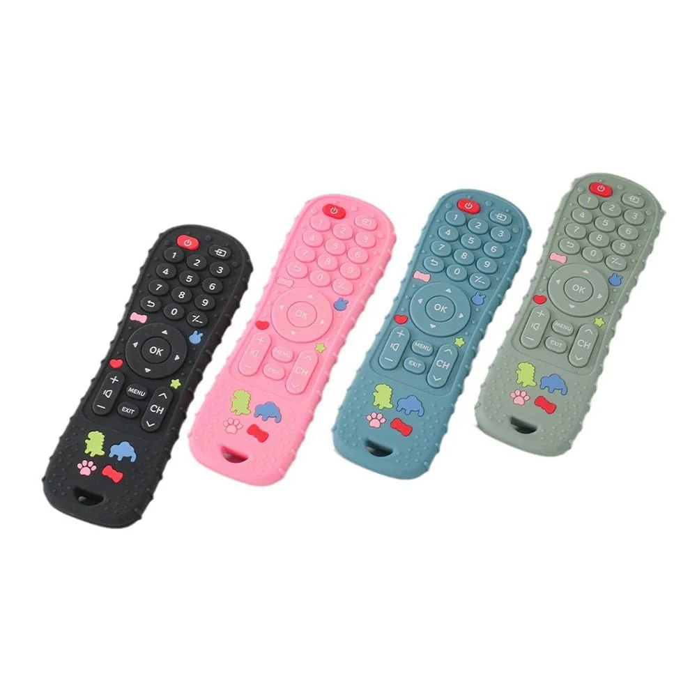 REMOTIBITE – Silicone teething ring in TV remote control shape, BPA-free & soft sensory toy - Image 8