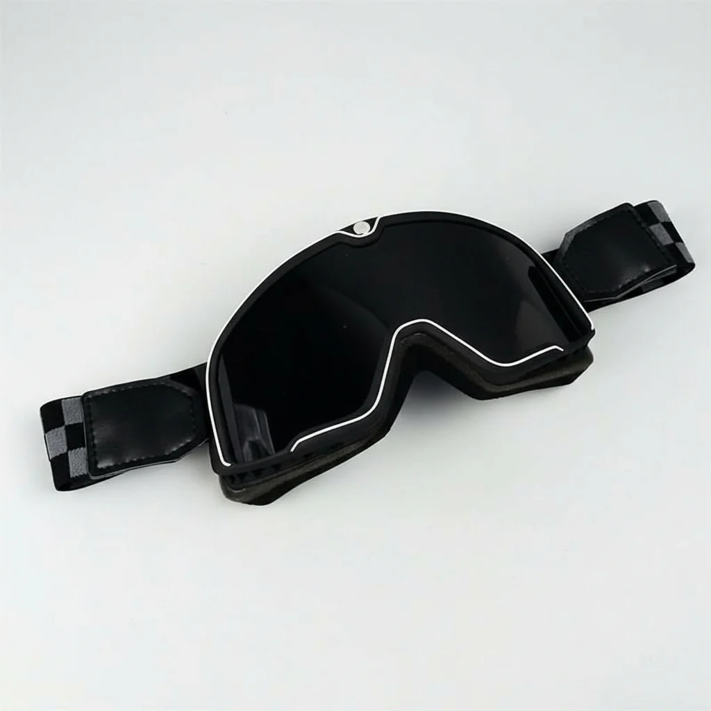 Retro motorbike goggles - men's vintage goggles with UV protection - Image 10