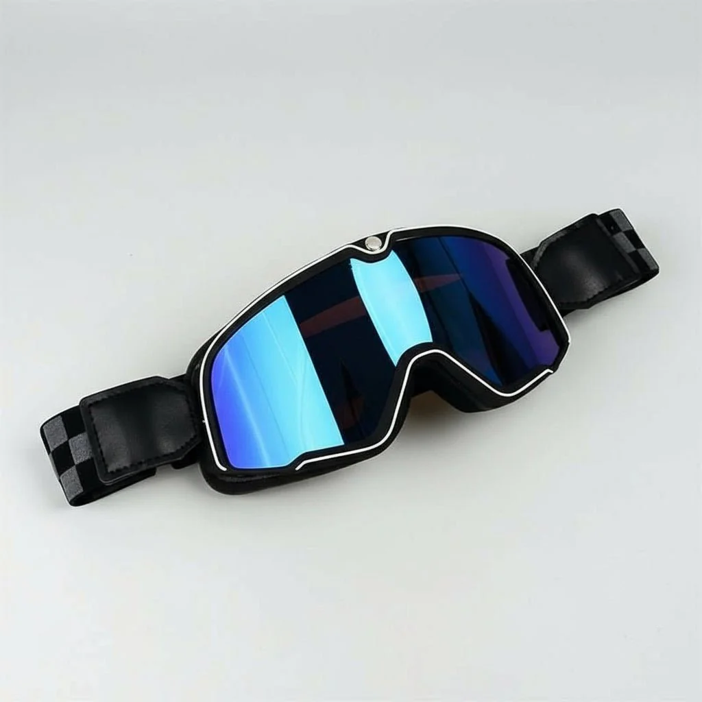 Retro motorbike goggles - men's vintage goggles with UV protection - Image 18