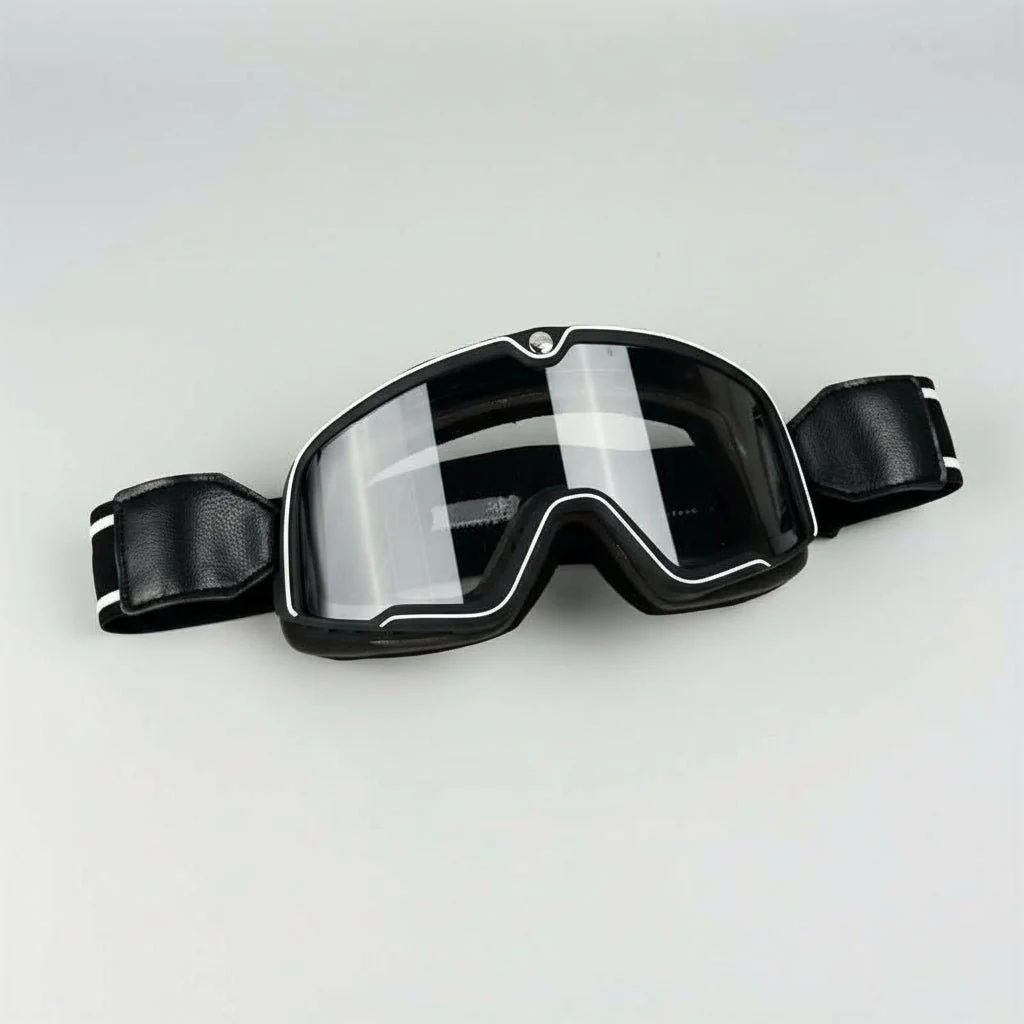 Retro motorbike goggles - men's vintage goggles with UV protection - Image 19