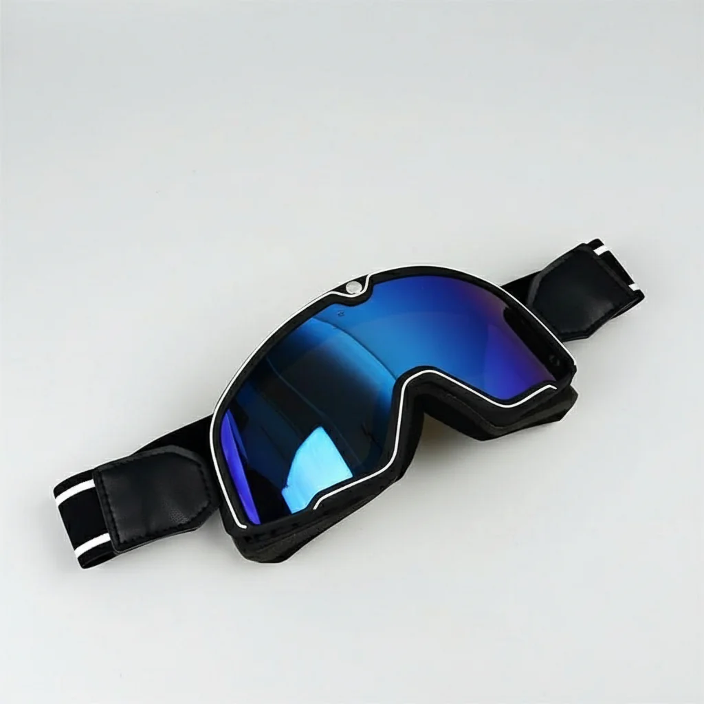 Retro motorbike goggles - men's vintage goggles with UV protection - Image 8