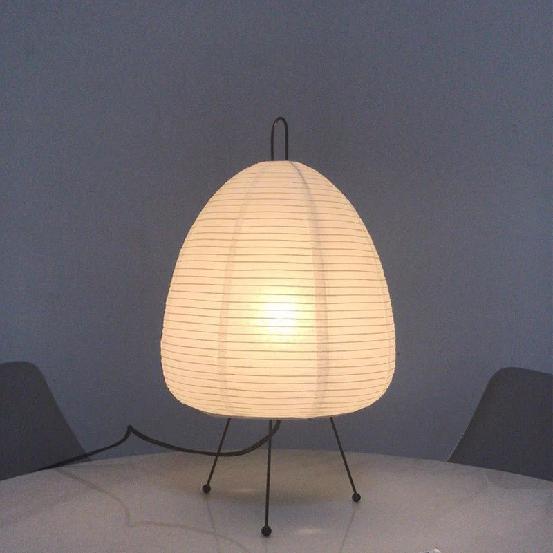 RETROPAPER – Warm Rice Paper Table Lamp with Classic Retro Silhouette - Image 6