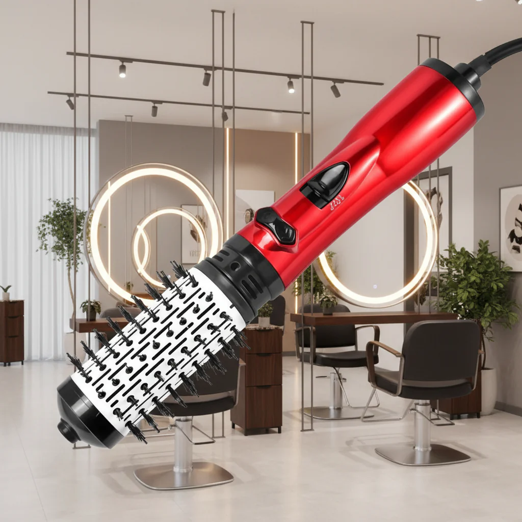 Revolveglam - 3-in-1 electric hair styler with hairdryer, brush & curling iron function - Image 2