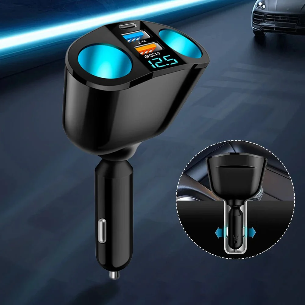ROADCHARGE – 12V–24V Vehicle USB Adapter with 2 Ports and Easy-to-Read LED Voltage Display - Image 3