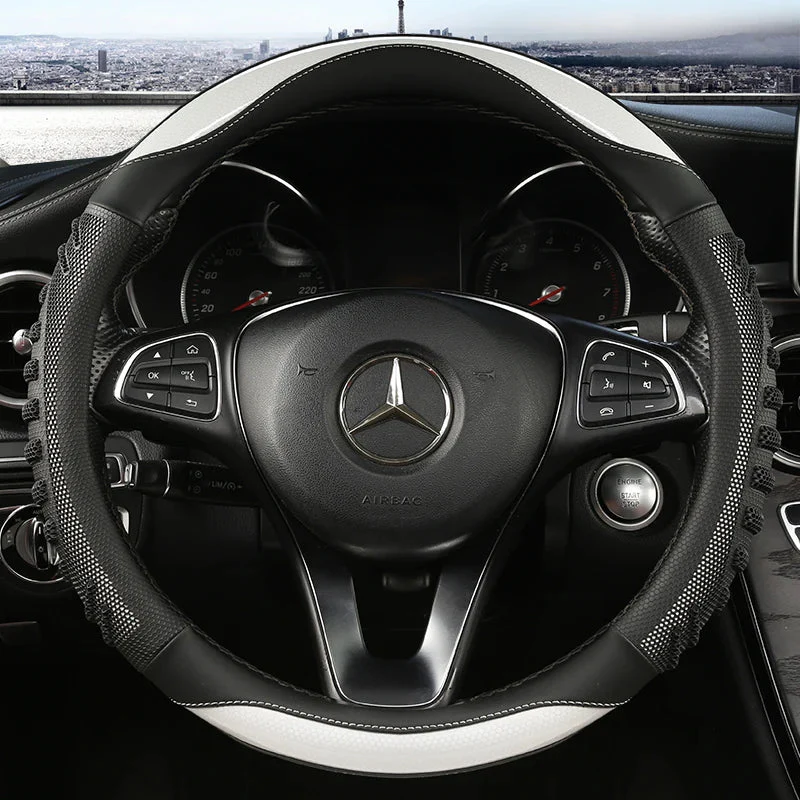 ROADGRIP – Premium steering wheel cover made of honeycomb leather, non-slip & ergonomic - Image 7