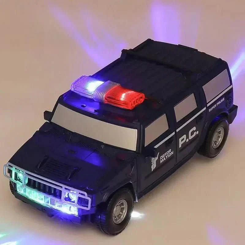 RoboCar - 2-in-1 police car & robot with light & sound - Image 5
