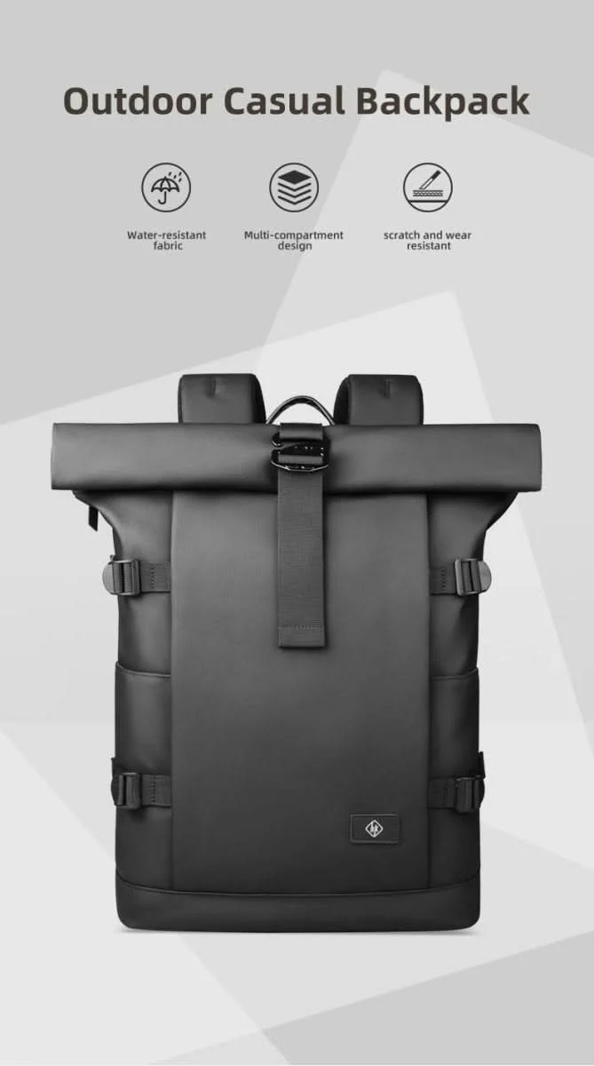 ROLLTRAIL Backpack - Expandable outdoor backpack with large volume & laptop compartment - Image 19