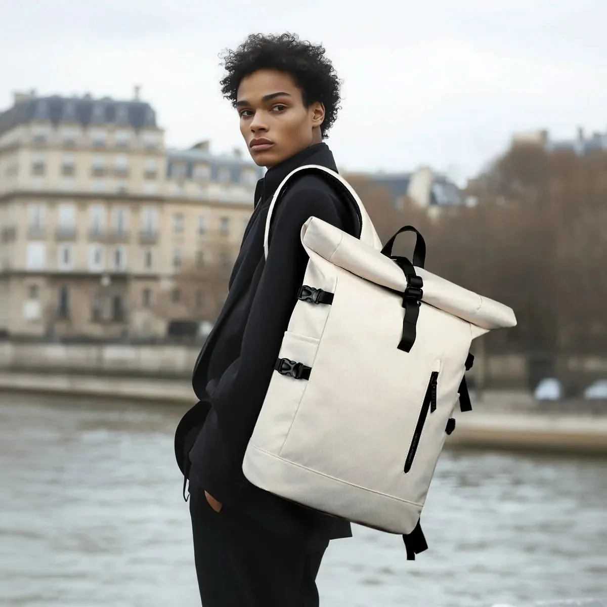 ROLLTRAIL - Expandable roll-top rucksack with laptop compartment & large volume