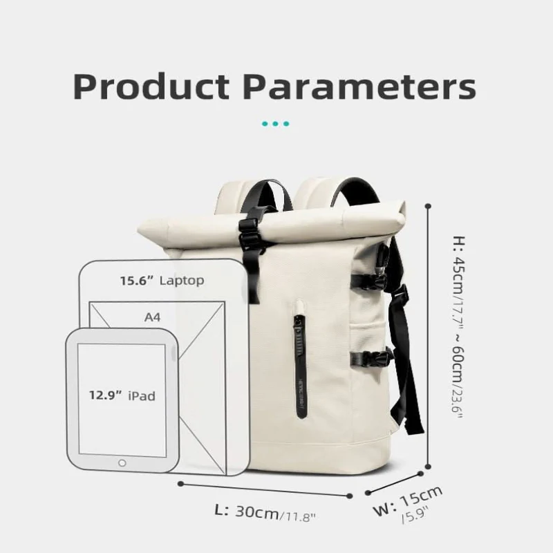 ROLLTRAIL - Expandable roll-top rucksack with laptop compartment & large volume - Image 13