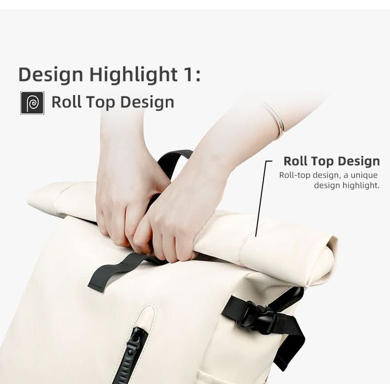 ROLLTRAIL - Expandable roll-top rucksack with laptop compartment & large volume - Image 19
