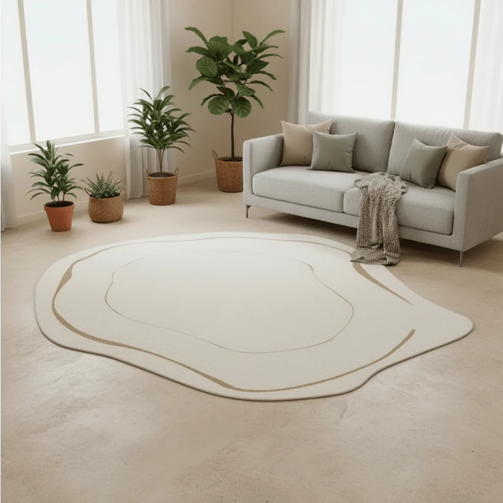 ROOMLOOM – Modern soft polyester carpet with subtle geometric pattern - Image 2