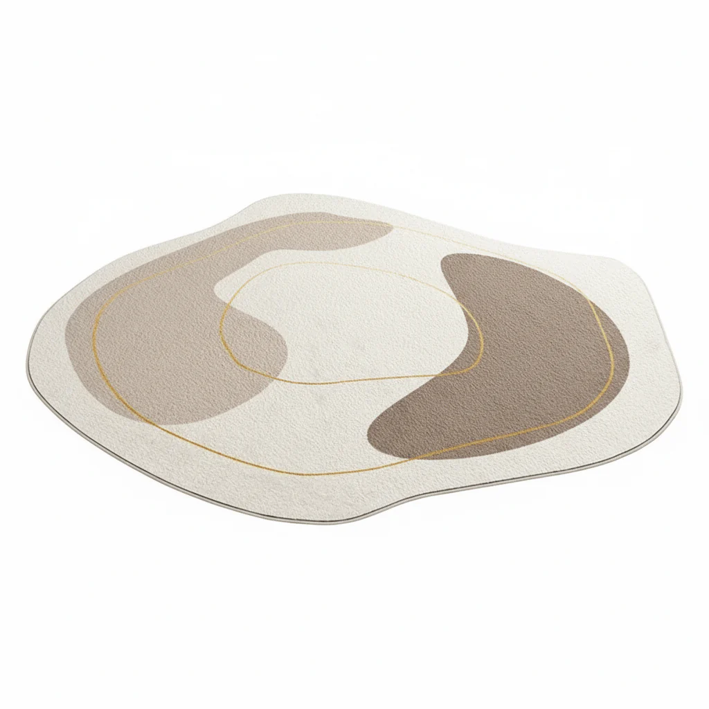 ROOMLOOM – Modern soft polyester carpet with subtle geometric pattern - Image 7