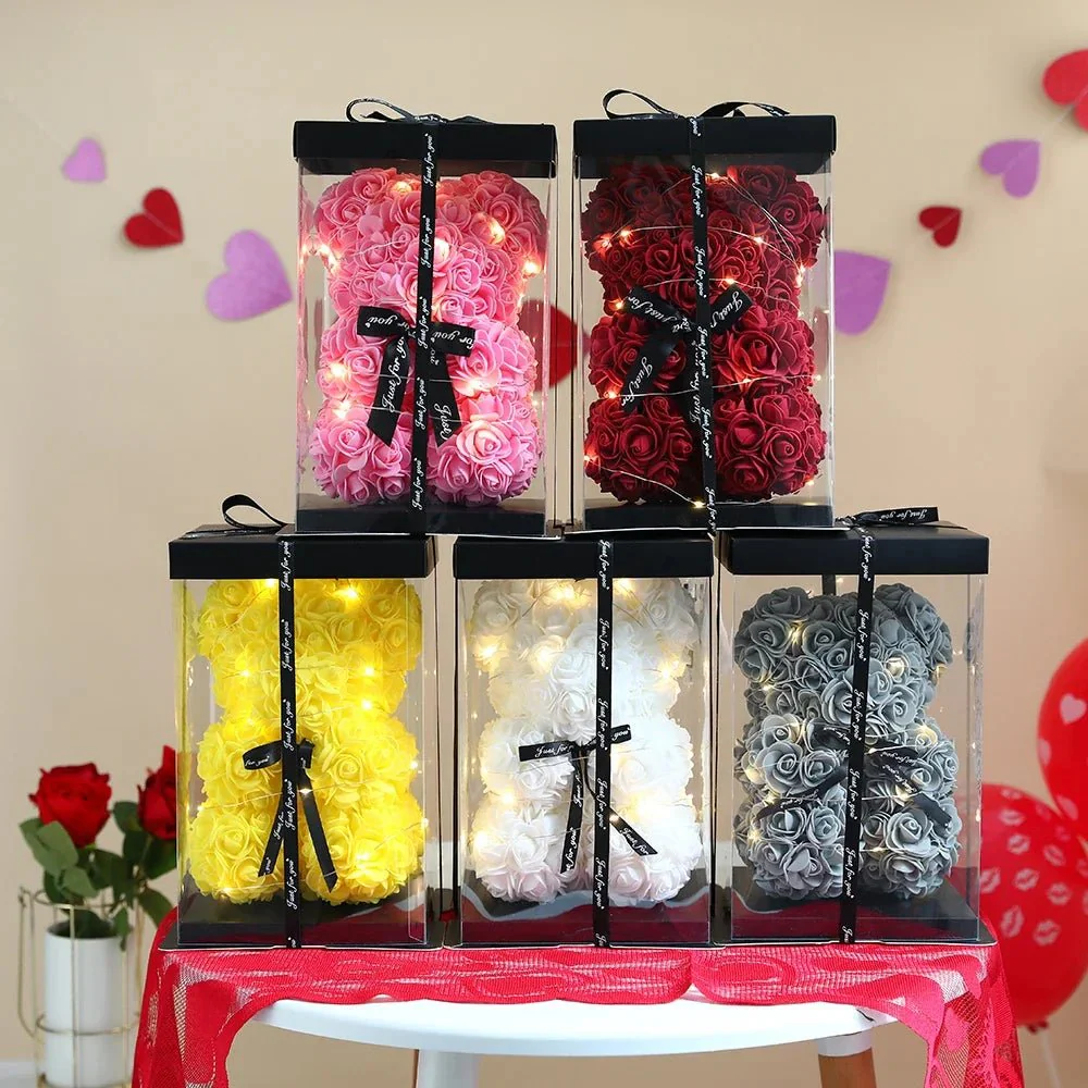 ROSABELLA – Romantic Eternal Rose Teddy Bear Gift Set for Special Occasions - Image 4