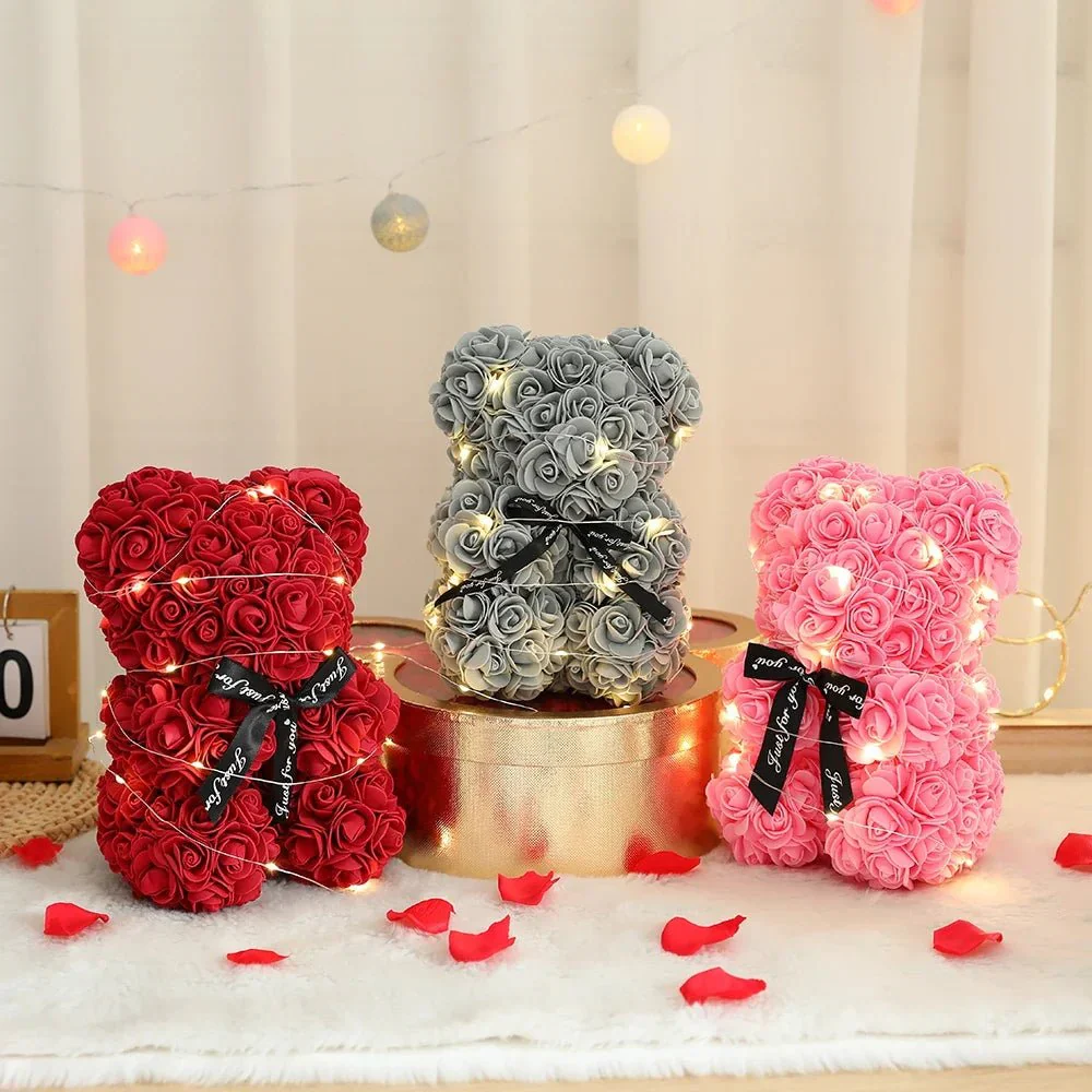 ROSABELLA – Romantic Eternal Rose Teddy Bear Gift Set for Special Occasions - Image 5