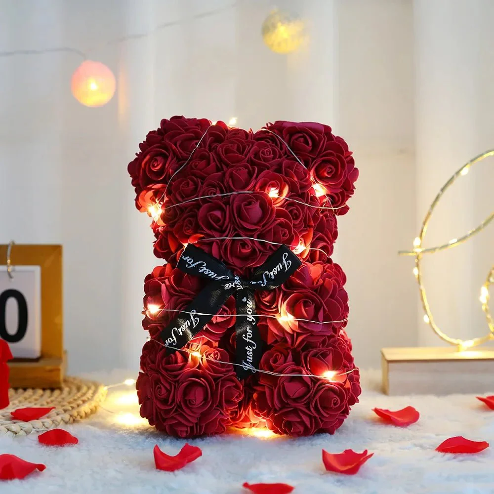 ROSABELLA – Romantic Eternal Rose Teddy Bear Gift Set for Special Occasions - Image 8