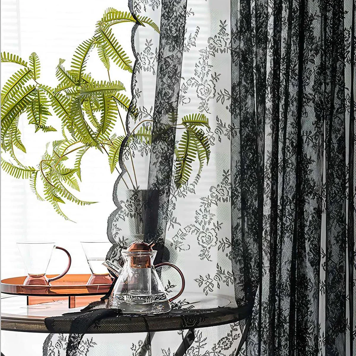 ROSALACE – Romantic Rose Lace Curtain - Image 4