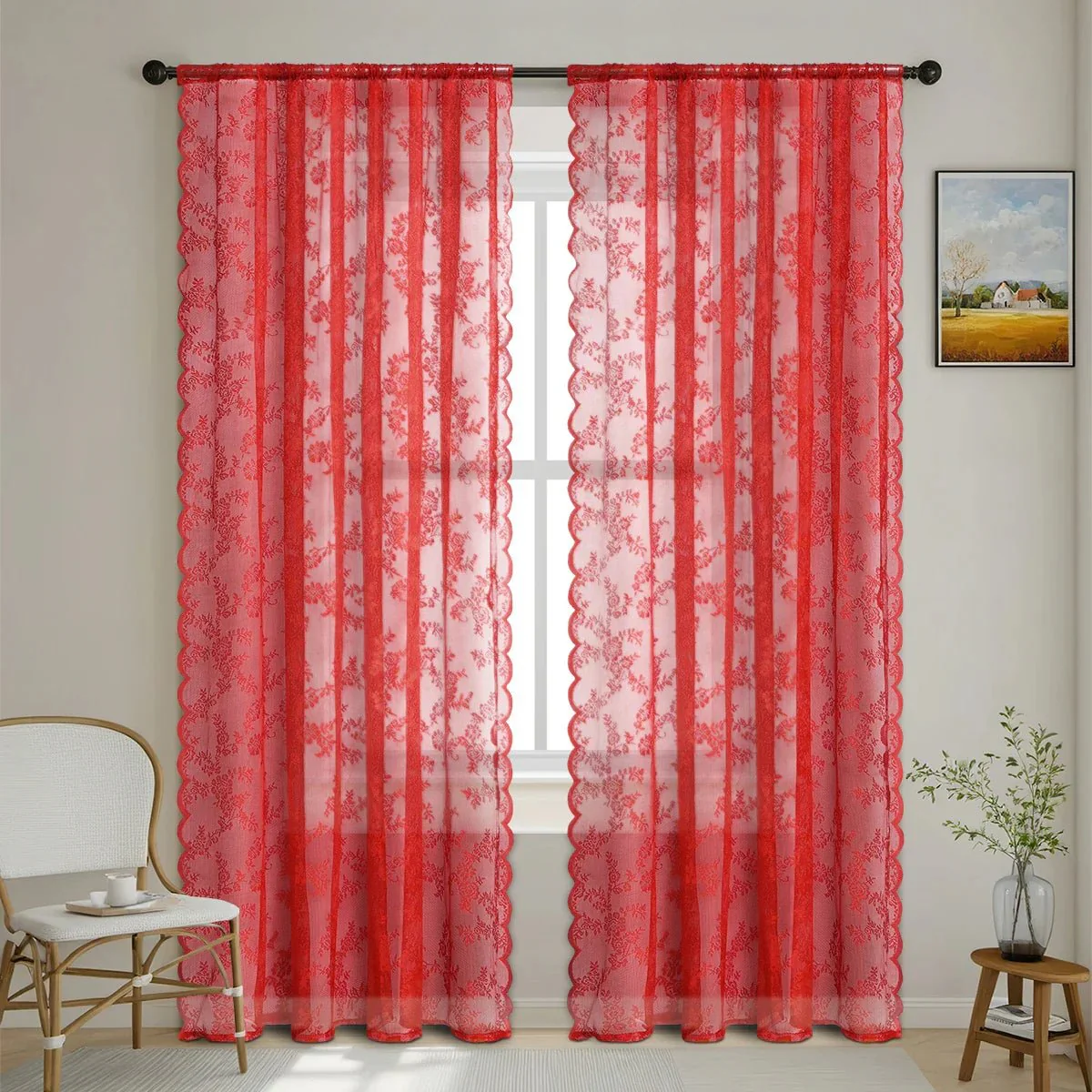 ROSALACE – Romantic Rose Lace Curtain - Image 8