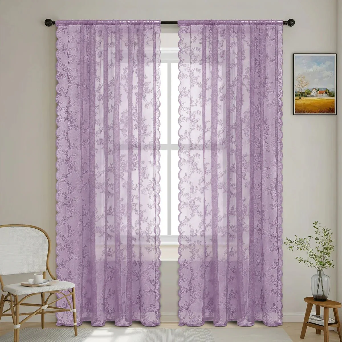 ROSALACE – Romantic Rose Lace Curtain - Image 9