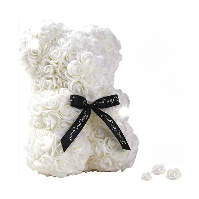 ROSEBLOOM BEAR – Handmade rose teddy made from eternal blossoms - Image 6