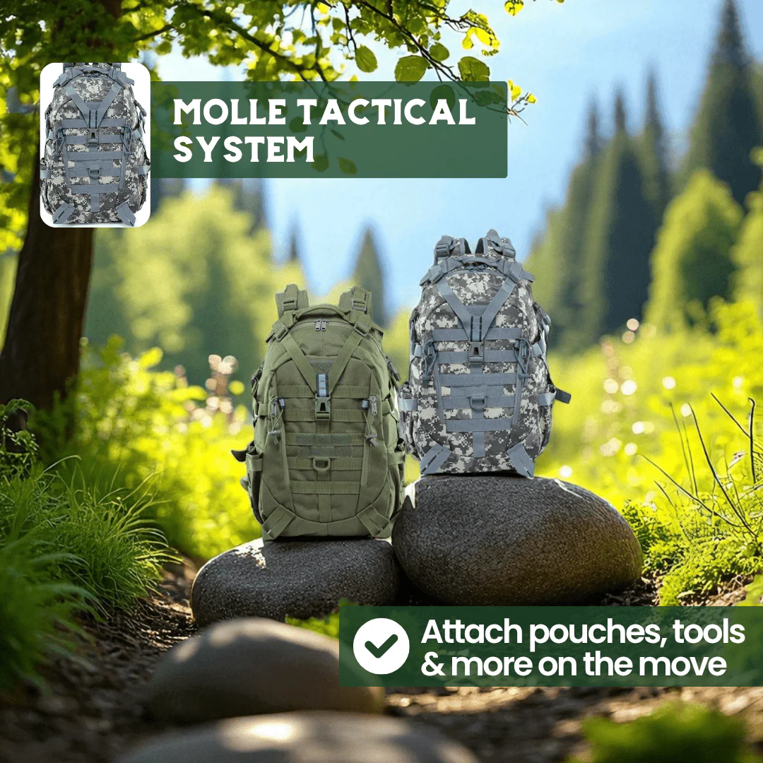 ROVEX TACTICAL BACKPACK - 40L outdoor rucksack with waterproof military quality - Image 3