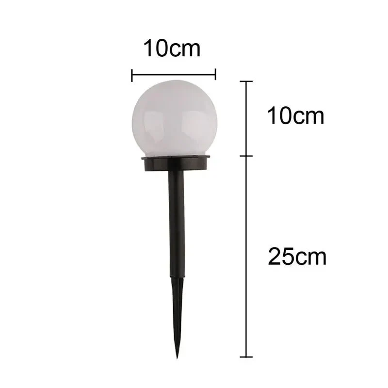 Round LED solar garden light - Energy-efficient and stylish garden lighting with automatic light control - Image 10