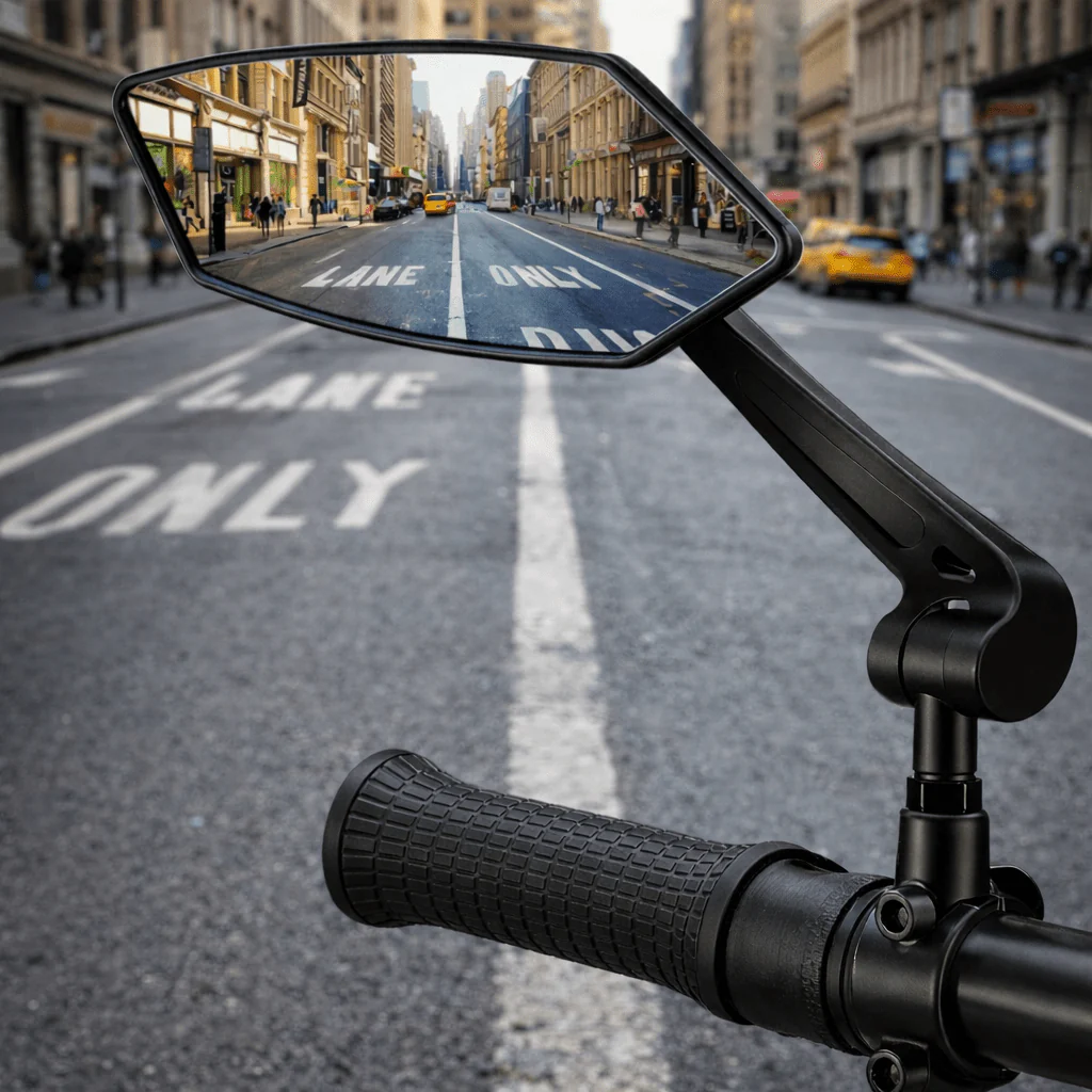 RUNDUMBLICK – Adjustable Bicycle Rearview Mirror with Wide-Angle Field of View
