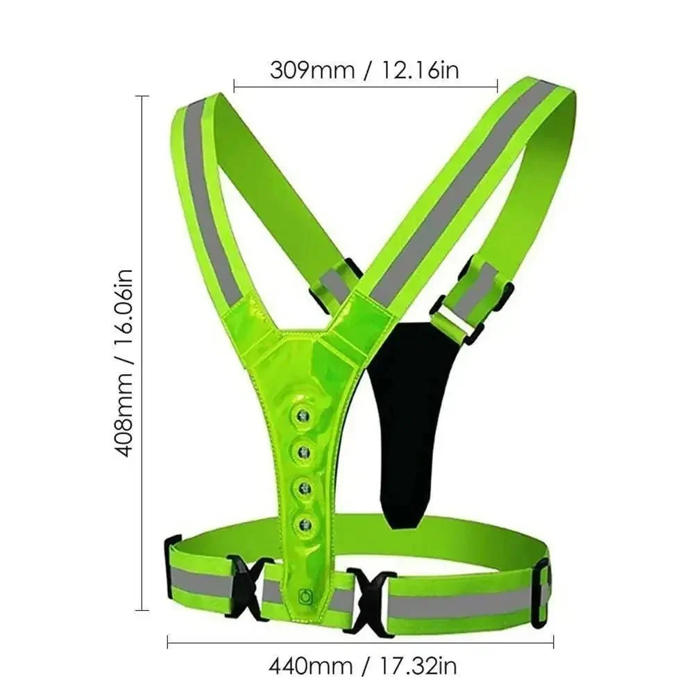 RUNSPARK – Adjustable LED Vest – 3 Modes for Safe Night Training - Image 8