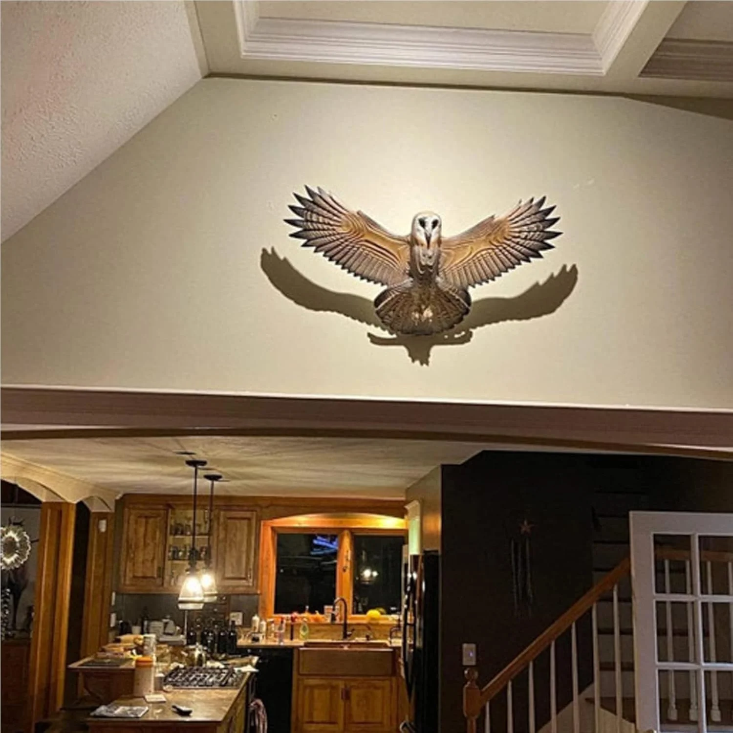RUSTICOWL – Barn Owl Wall Art Made of Solid Wood with Handcrafted Surface - Image 10