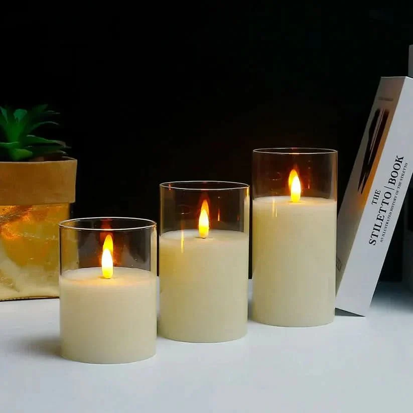 SafeGlow candles – wireless set for warm, safe light