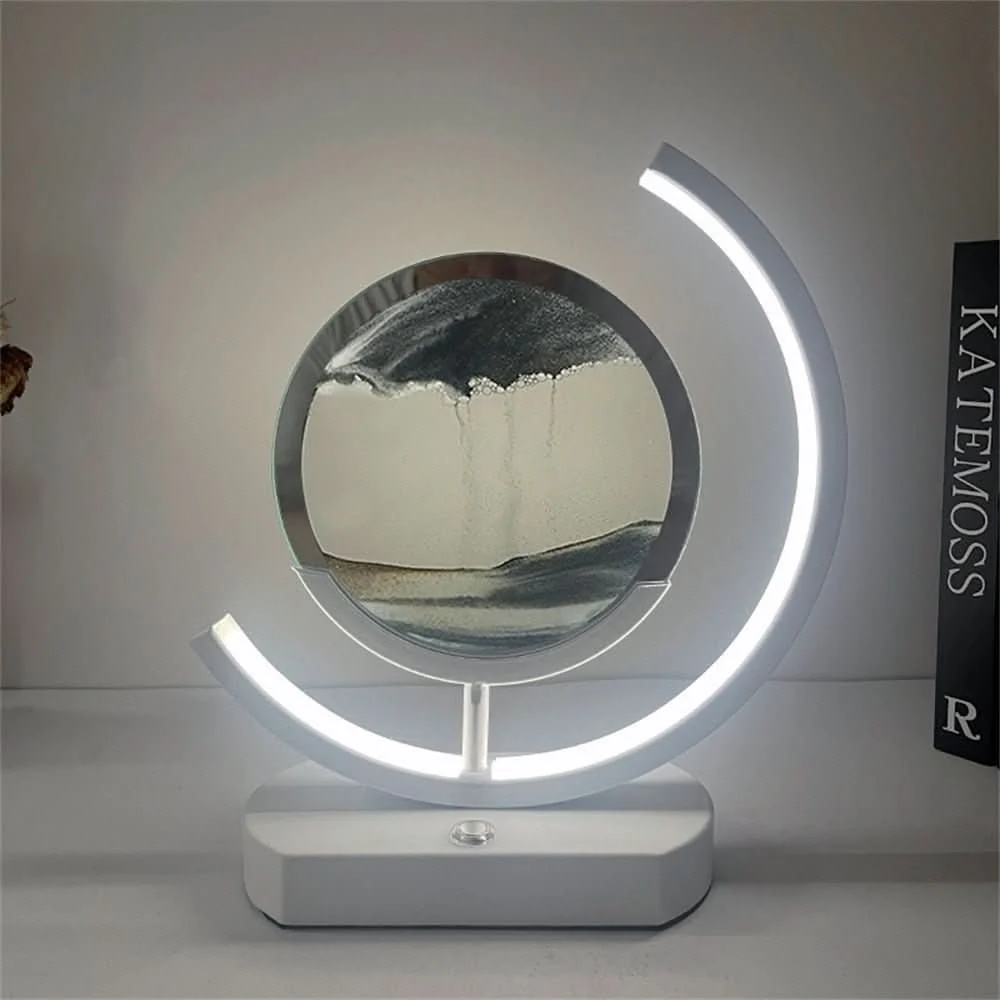 SANDFLOW – 3D LED Sand Art Table Lamp with USB Charging for Relaxing Ambiance - Image 5