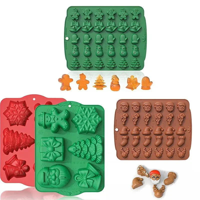 SANTASHAPE – Non-stick baking molds with Santa Claus, snowman & Christmas tree designs - Image 5
