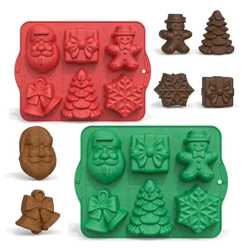 SANTASHAPE – Non-stick baking molds with Santa Claus, snowman & Christmas tree designs - Image 9