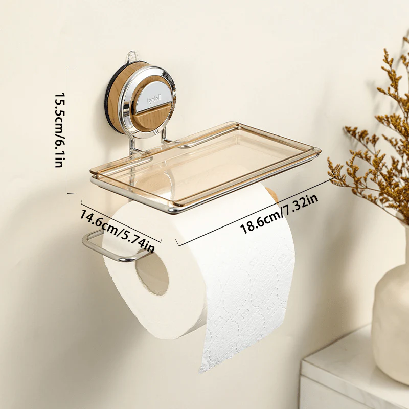 SAUG FEST – Drill-resistant stainless steel toilet paper holder - Image 7