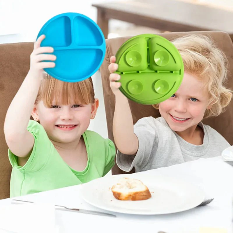 SAUGHALT KIDS – Non-slip Silicone Kids' Plate with Strong Suction Base (BPA-free) - Image 7