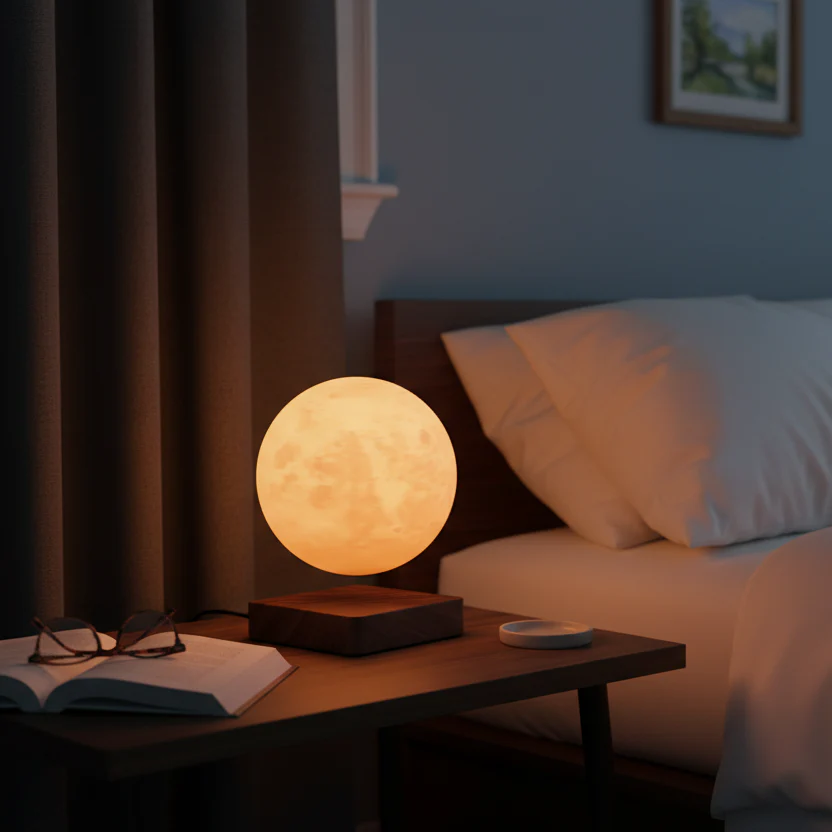 MOONFLOAT - Floating moon lamp with 3 light colours and magnetic suspension - Image 3