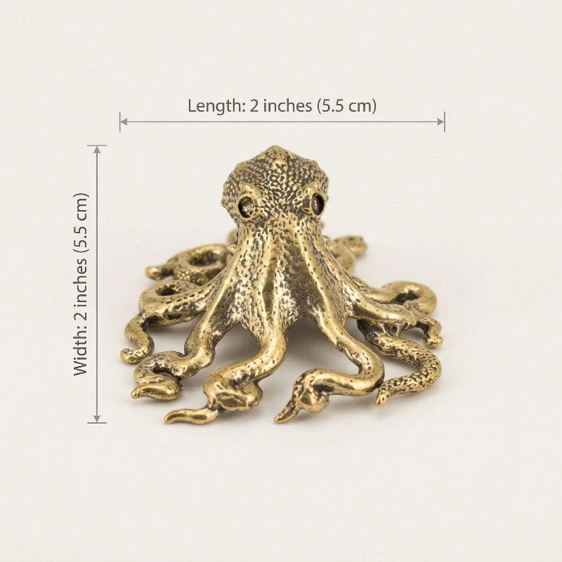 SEALEGANCE - Handcrafted Brass Octopus for Living Room and Office - Image 8