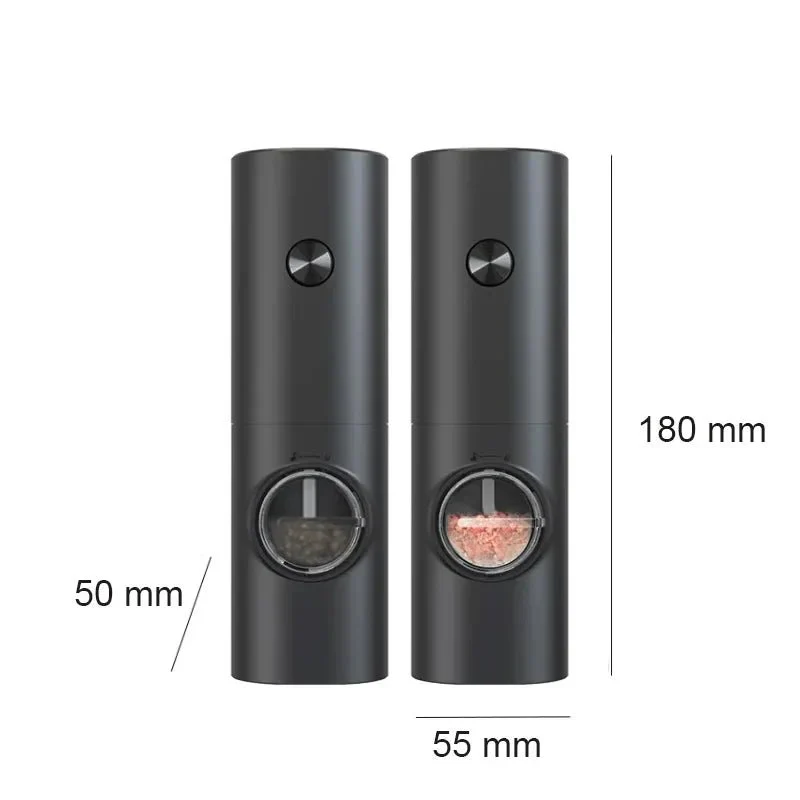 SEASONFIX – Electric Salt and Pepper Grinder Set with LED Light and Adjustable Grind Settings - Image 6
