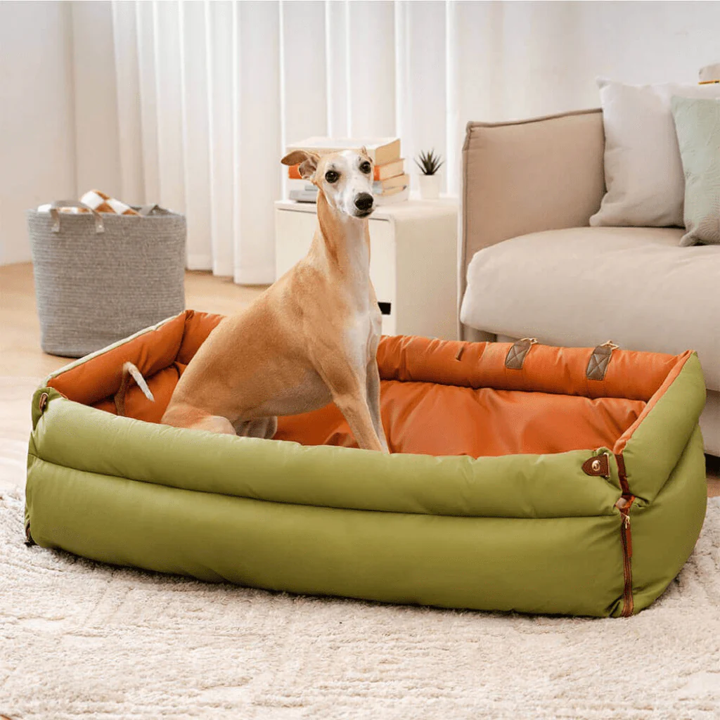 SEATPAW ELITE – Large Dog Car Seat Bed made of Faux Leather with Elegant Finish and Non-Slip Support - Image 4