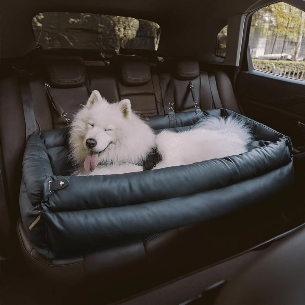 SEATPAW ELITE – Large Dog Car Seat Bed made of Faux Leather with Elegant Finish and Non-Slip Support - Image 8