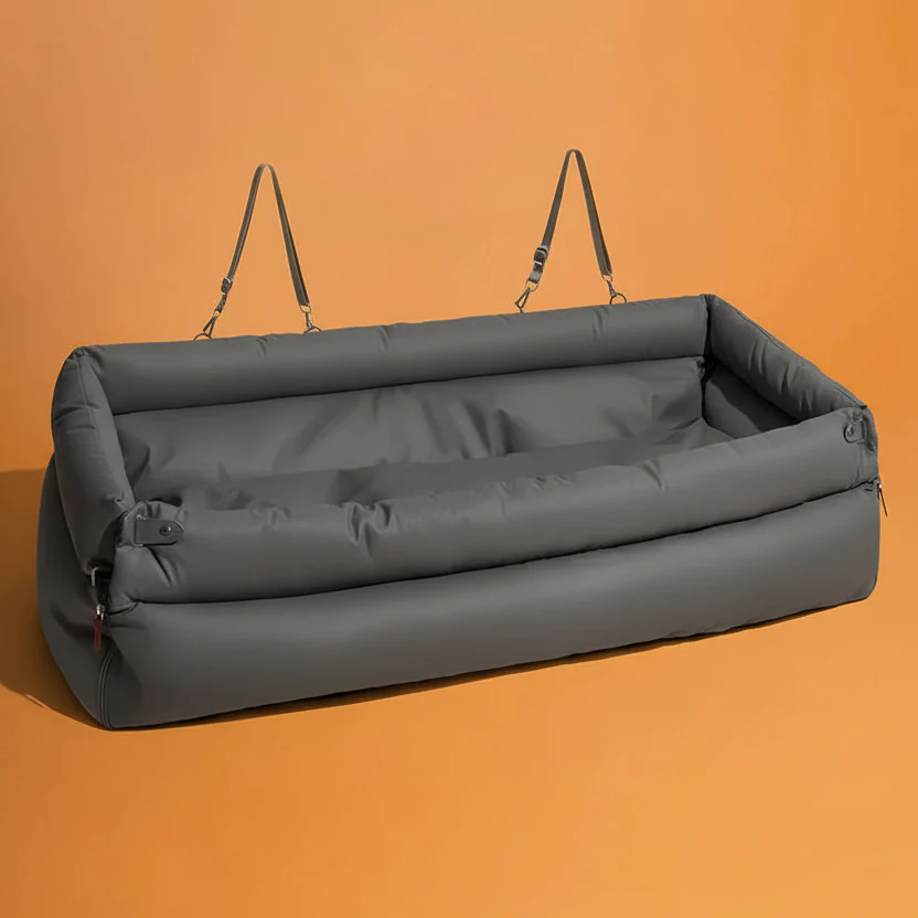 SEATPAW ELITE – Large Dog Car Seat Bed made of Faux Leather with Elegant Finish and Non-Slip Support - Image 9