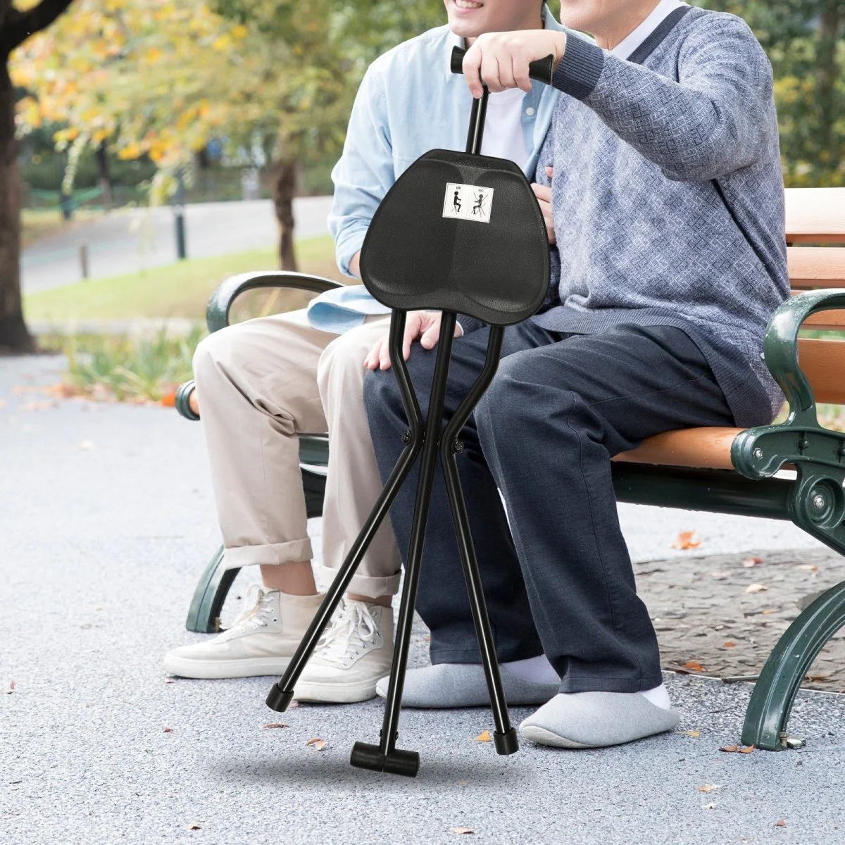 SEATWALK – Foldable walking stick with integrated seat for comfort on the go - Image 3